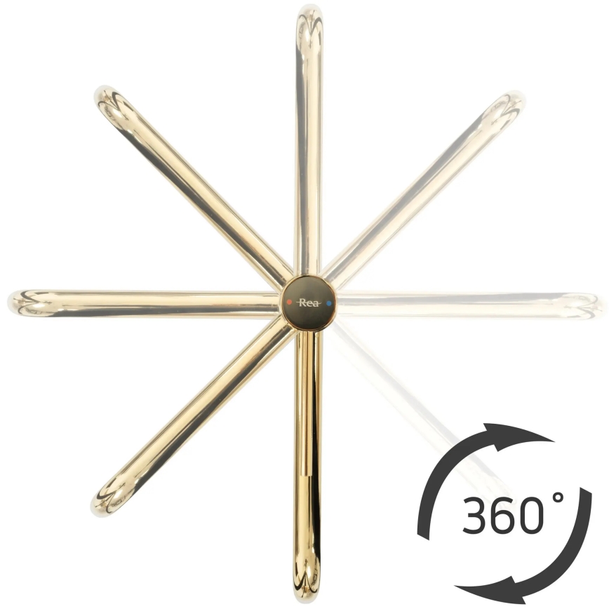 REA-B5002 - LUGANO 34 cm Gold Basin Mixer
