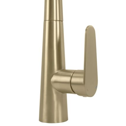 REA-B5312 - ROSS 43 cm Pull-Out Spray Kitchen Faucet, Brushed Gold
