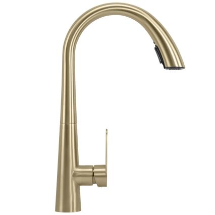 REA-B5312 - ROSS 43 cm Pull-Out Spray Kitchen Faucet, Brushed Gold