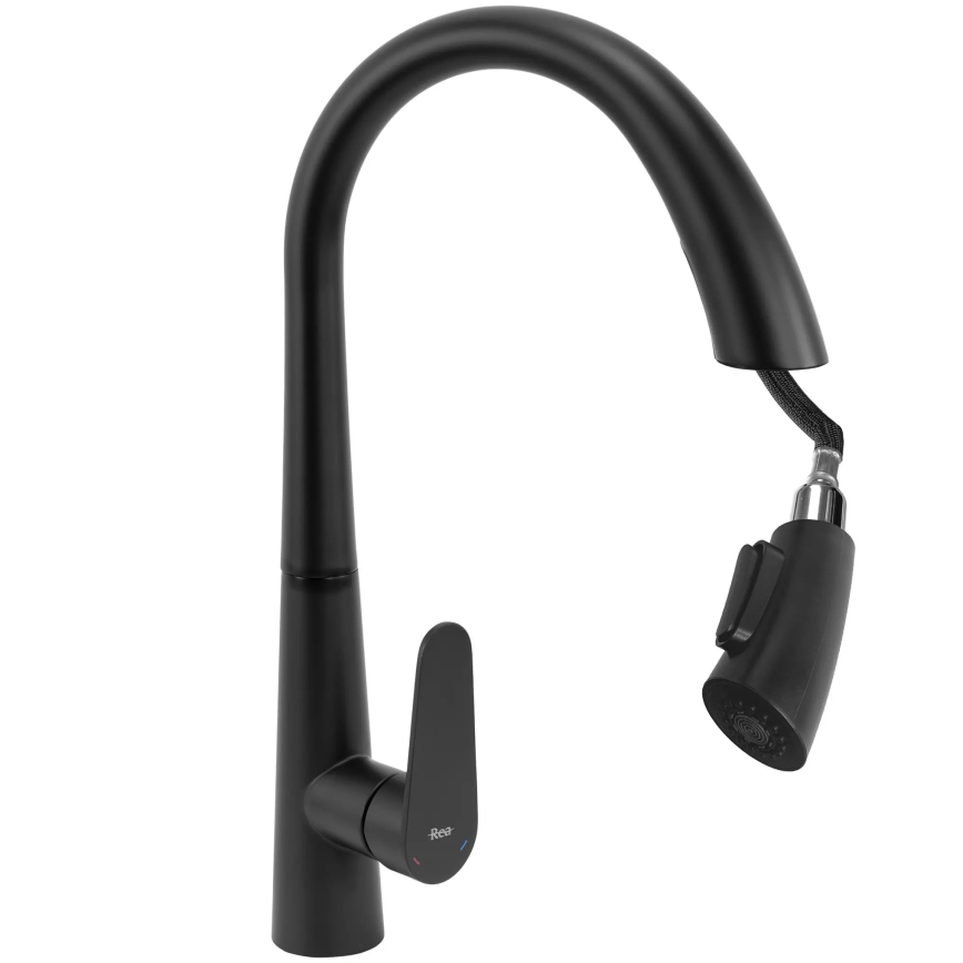 REA-B5313 - ROSS 43 cm Pull-Out Kitchen Faucet, Black
