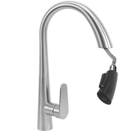 REA-B5314 - ROSS 43 cm Kitchen Faucet with Pull-Out Sprayer, Nickel Finish