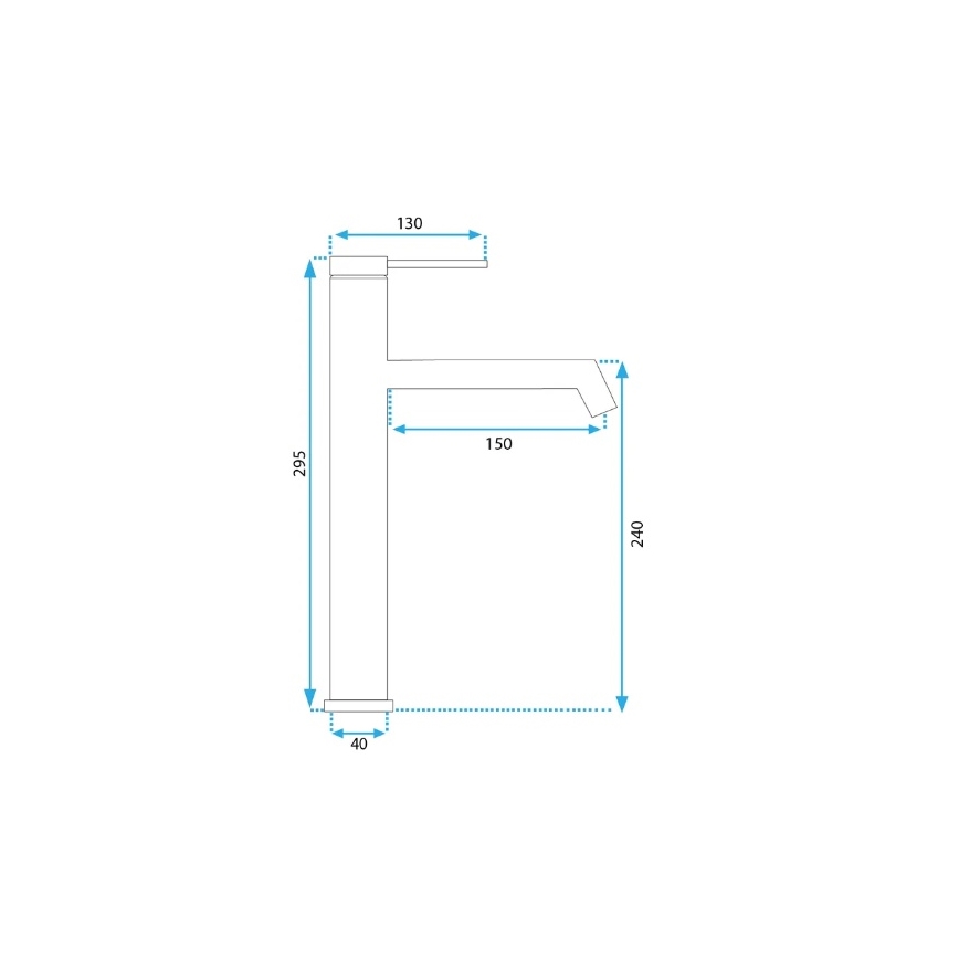 REA-B5319 - FOSS basin mixer 29.5 cm brushed gold