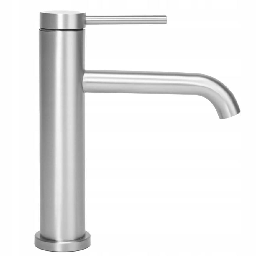 REA-B5324 - CLIF 20.5 cm Basin Mixer, Brushed Steel