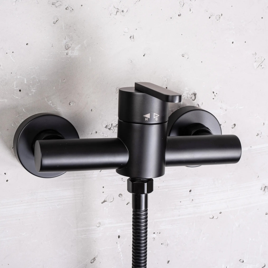 REA-B5500 - Shower set with ONTARIO mixer tap, black