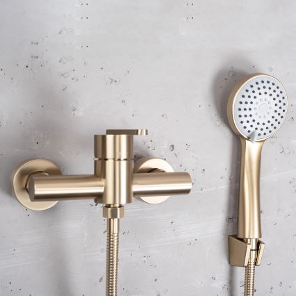 REA-B5501 - ONTARIO Shower Set with Mixer, Brushed Gold Finish