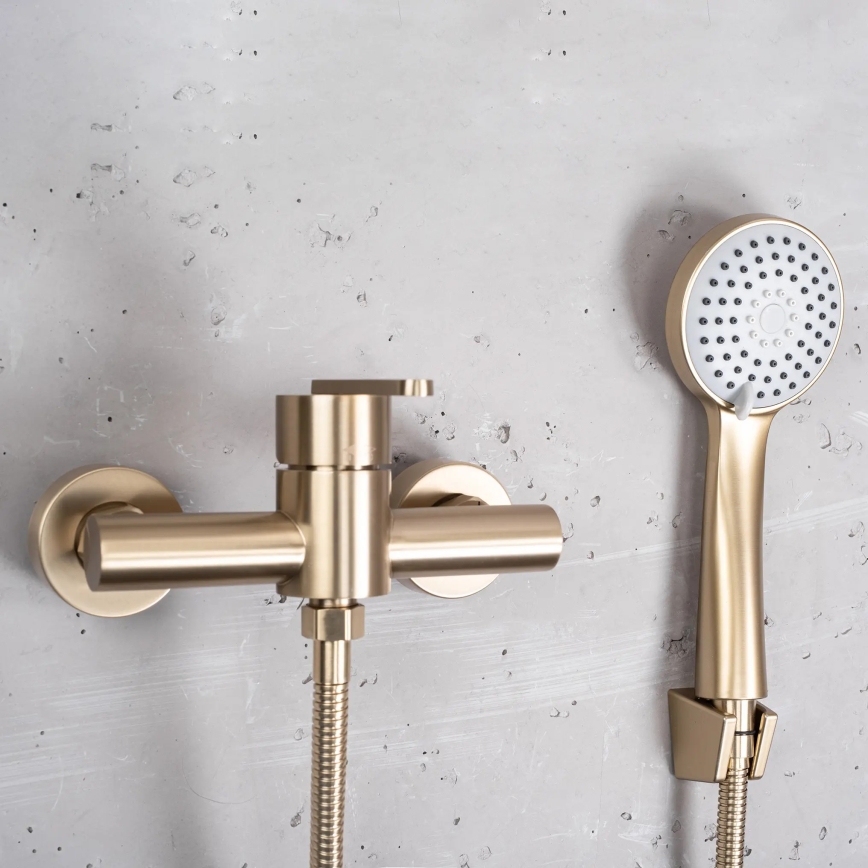 REA-B5501 - ONTARIO Shower Set with Mixer, Brushed Gold Finish