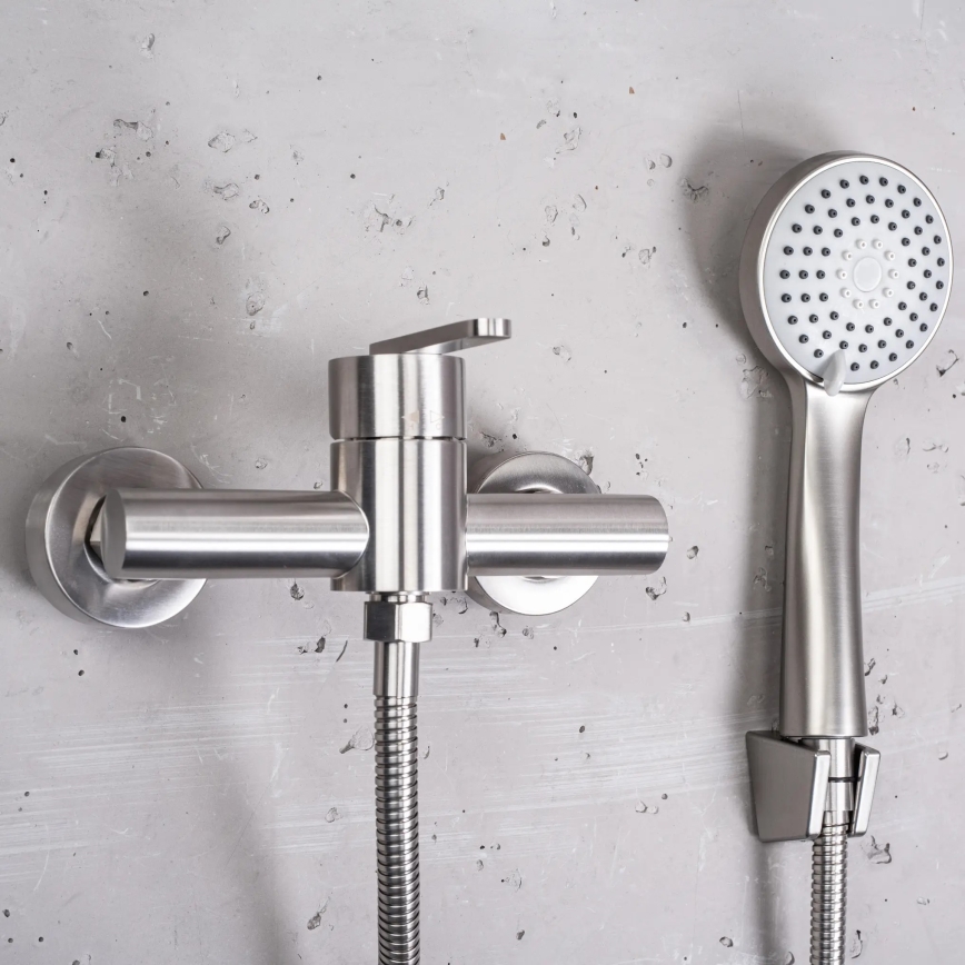 REA-B5502 - ONTARIO Shower Set with Mixer, Nickel Finish