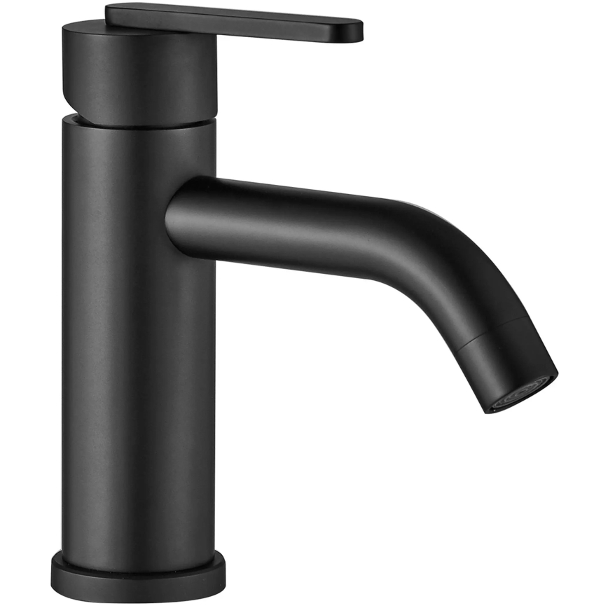 REA-B5504 - ONTARIO 17.5 cm Black Washbasin Faucet