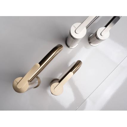 REA-B5509 - ONTARIO 30 cm Brushed Gold Basin Faucet