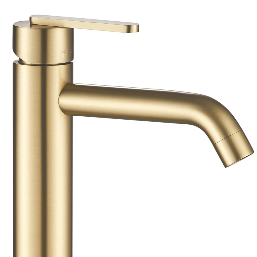 REA-B5509 - ONTARIO 30 cm Brushed Gold Basin Faucet