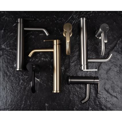 REA-B5509 - ONTARIO 30 cm Brushed Gold Basin Faucet