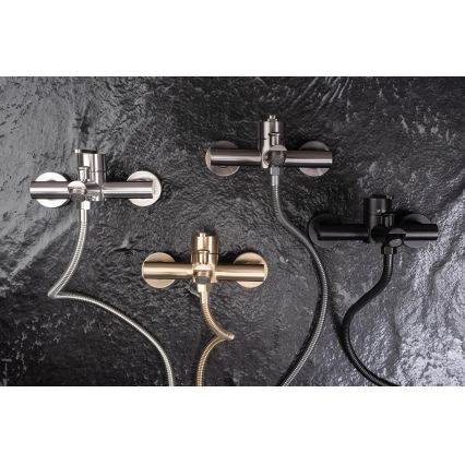 REA-B5514 - ONTARIO Bathtub Set with Mixer Tap, Brushed Steel Finish