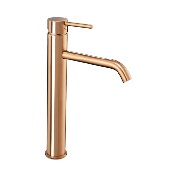 REA-B6321 - LUNGO 28 cm Rose Gold Washbasin Faucet