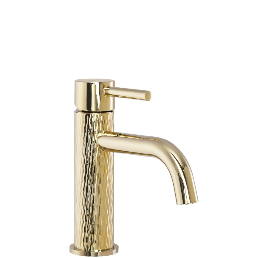 REA-B6322 - LUNGO ART 16.5 cm Gold Basin Mixer