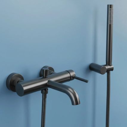 REA-B6384 - LUNGO Titanium Bathtub Set