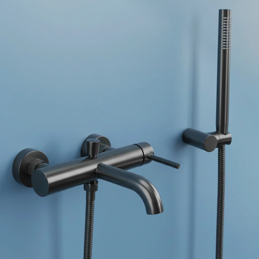 REA-B6384 - LUNGO Titanium Bathtub Set