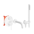 REA-B6440 - LUNGO Concealed Bath Mixer Set, Matte White