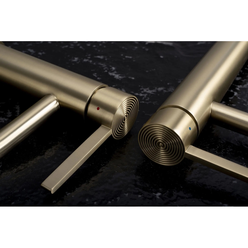 REA-B6444 - FOSTER 18.2 cm Gold Basin Faucet