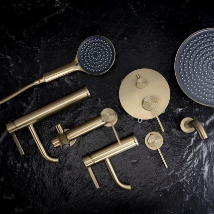 REA-B6444 - FOSTER 18.2 cm Gold Basin Faucet