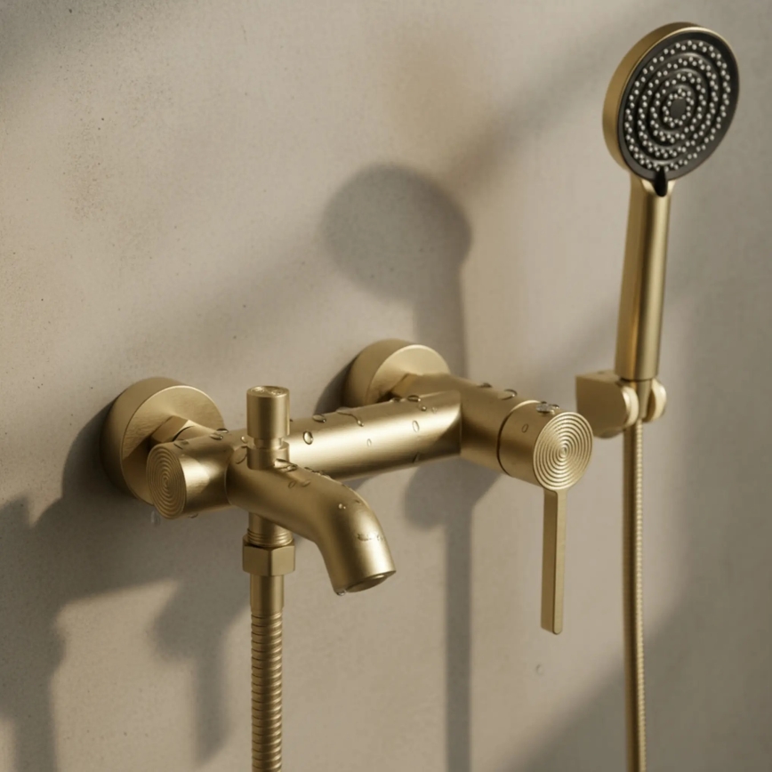REA-B6445 - FOSTER Brushed Gold Bath Set