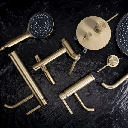 REA-B6445 - FOSTER Brushed Gold Bath Set