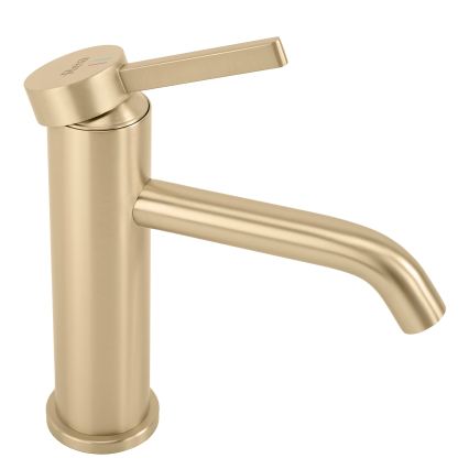 REA-B6533 - RIVO Basin Mixer 16.5 cm Brushed Gold