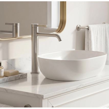 REA-B6538 - RIVO 28 cm basin mixer in nickel