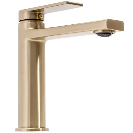 REA-B6555 - VERSO 16.5 cm Brushed Gold Basin Mixer