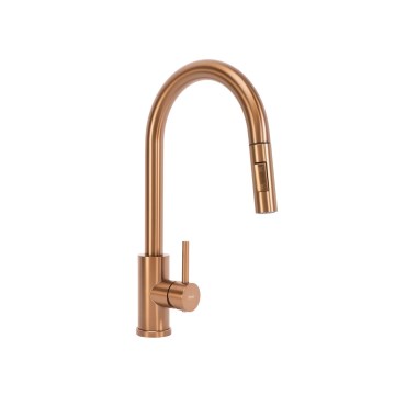 REA-B6560 - FRESH 45 cm Pull-Out Kitchen Faucet, Brushed Copper