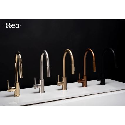 REA-B6560 - FRESH 45 cm Pull-Out Kitchen Faucet, Brushed Copper