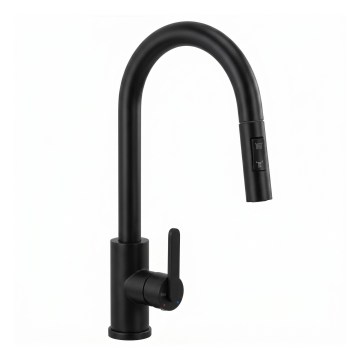 REA-B6571 - ONTARIO 38 cm Pull-Out Kitchen Faucet, Black