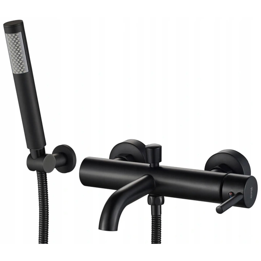 REA-B6634 - LUNGO bathtub set matte black