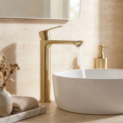 REA-B6671 - LOGAN Basin Mixer 29.5 cm Brushed Gold