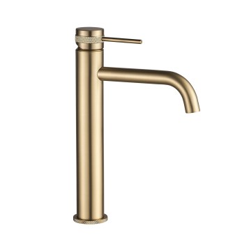 REA-B6896 - LUNGO 28 cm Brushed Gold Basin Mixer