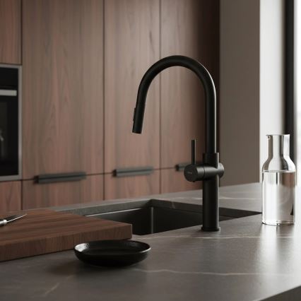 REA-B7200 - FRESH Pull-Out Kitchen Faucet, 45 cm, Black