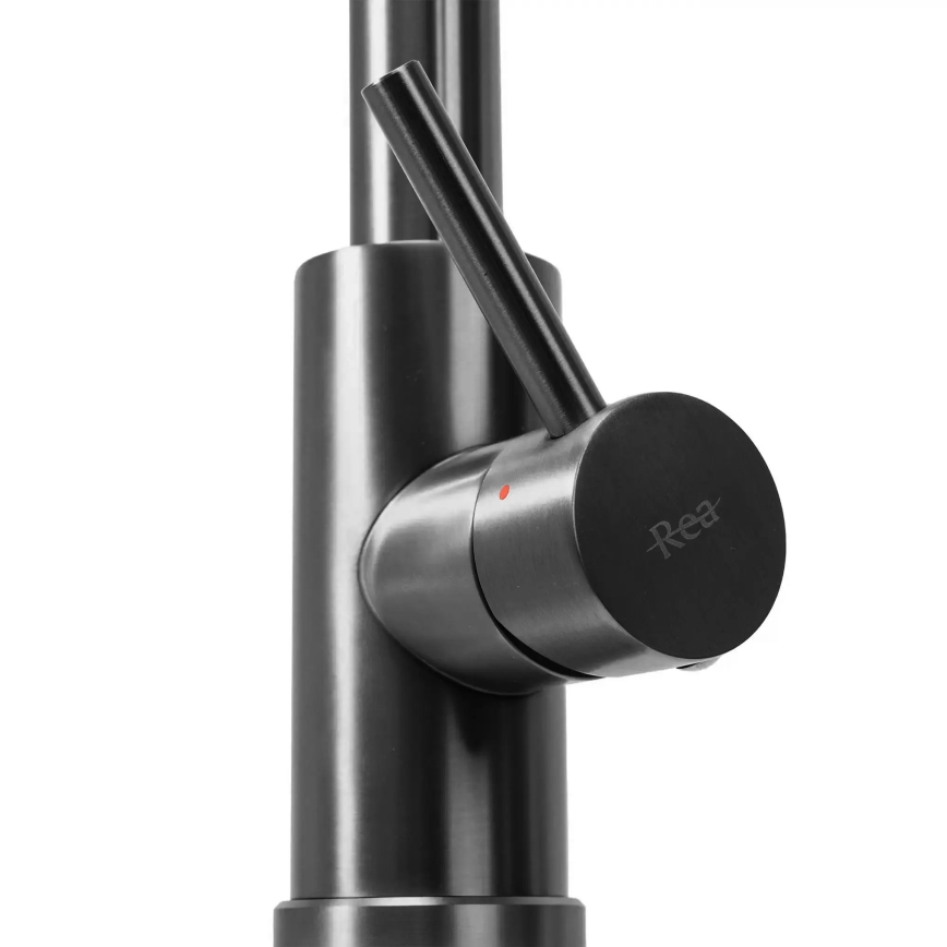 REA-B7437 - FRESH 45 cm Pull-Out Kitchen Faucet with Spray, Titanium