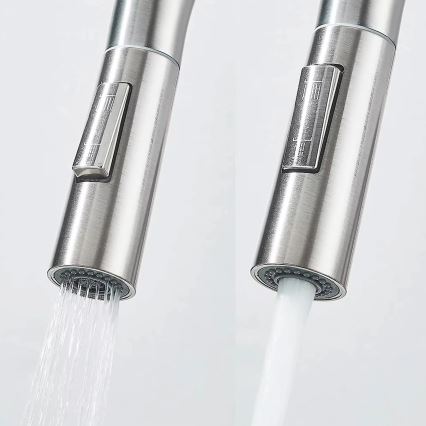 REA-B7563 - ECO FRESH 37.5 cm Kitchen Faucet with Pull-Out Spray and Integrated Filtration, Nickel