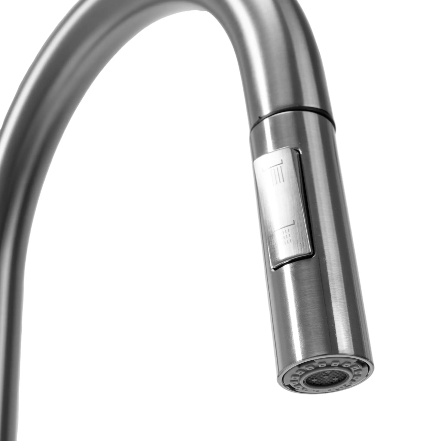 REA-B7563 - ECO FRESH 37.5 cm Kitchen Faucet with Pull-Out Spray and Integrated Filtration, Nickel