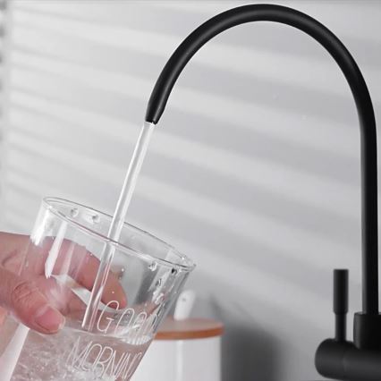 REA-B7564 - Kitchen faucet with pull-out spray and ECO FRESH filtration, 37.5 cm, matte black