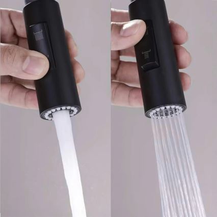 REA-B7564 - Kitchen faucet with pull-out spray and ECO FRESH filtration, 37.5 cm, matte black