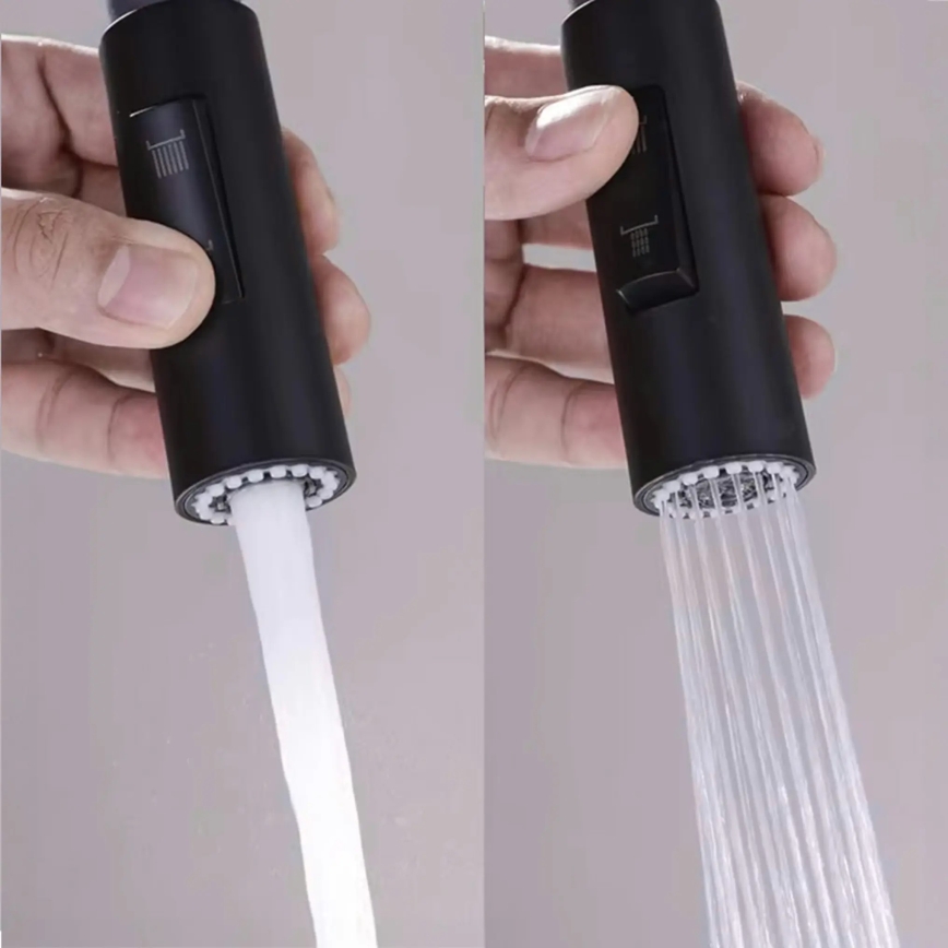 REA-B7564 - Kitchen faucet with pull-out spray and ECO FRESH filtration, 37.5 cm, matte black