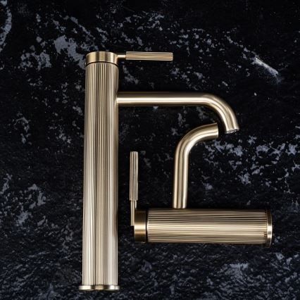 REA-B7802 - ARGON 29.5 cm Brushed Gold Basin Mixer