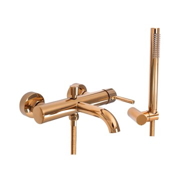 REA-B7987 - LUNGO Brushed Copper Bathtub Set
