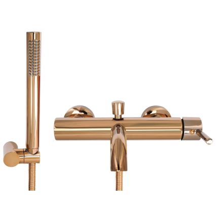 REA-B7987 - LUNGO Brushed Copper Bathtub Set