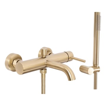 REA-B8010 - LUNGO Brushed Gold Bathtub Set