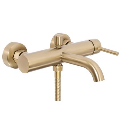REA-B8010 - LUNGO Brushed Gold Bathtub Set