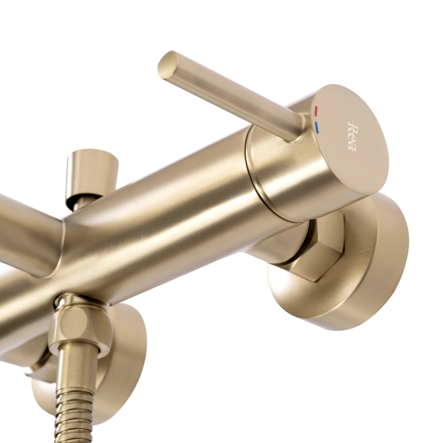 REA-B8010 - LUNGO Brushed Gold Bathtub Set