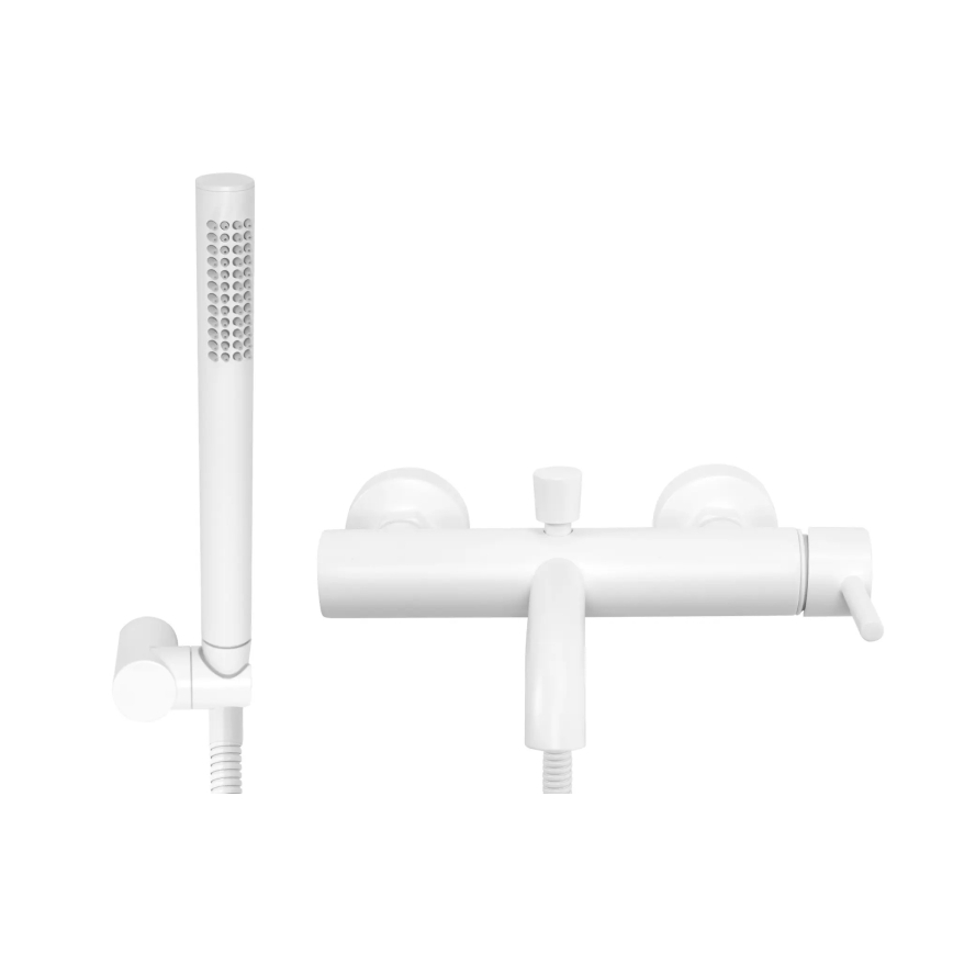 REA-B8030 - LUNGO Matte White Bath Set