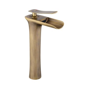 REA-B8120 - LAGUNA 30 cm Brushed Gold Washbasin Mixer
