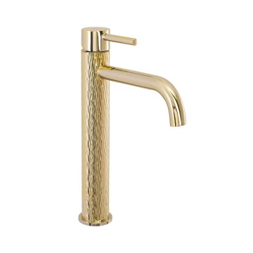 REA-B8821 - LUNGO ART 28 cm Basin Mixer, Gold